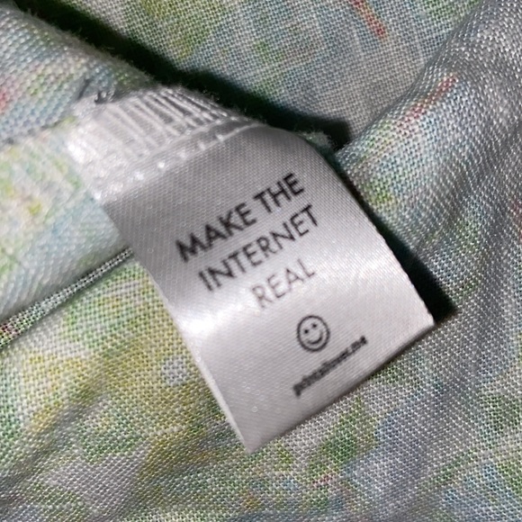 PRINT ALL OVER ME 100% LINEN MINI DRESS SIZE XS - Picture 15 of 15